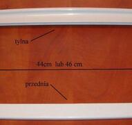 Ramka przednia lub tylna szklanej półki do lodówki Amica   dostępna w dwóch rozmiarach: 44cm lub  46